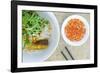 Salad and hot sauce, Vietnamese food, Vietnam, Indochina, Southeast Asia, Asia-Alex Robinson-Framed Photographic Print