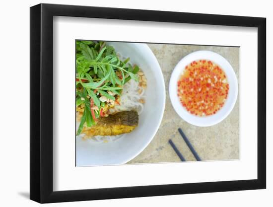 Salad and hot sauce, Vietnamese food, Vietnam, Indochina, Southeast Asia, Asia-Alex Robinson-Framed Photographic Print