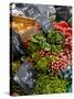 Salad and Vegatables on a Market Stall, France, Europe-Richardson Peter-Stretched Canvas