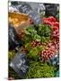 Salad and Vegatables on a Market Stall, France, Europe-Richardson Peter-Mounted Photographic Print