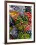 Salad and Vegatables on a Market Stall, France, Europe-Richardson Peter-Framed Photographic Print