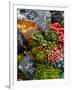 Salad and Vegatables on a Market Stall, France, Europe-Richardson Peter-Framed Photographic Print