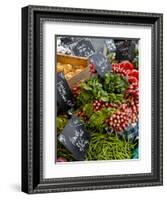 Salad and Vegatables on a Market Stall, France, Europe-Richardson Peter-Framed Photographic Print