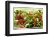 Salad Leaves with Cucumber, Tomato, Carrots, Peppers to Take Away-Foodcollection-Framed Photographic Print