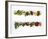 Salad Leaves with Meadow Flowers-Luzia Ellert-Framed Photographic Print