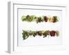 Salad Leaves with Meadow Flowers-Luzia Ellert-Framed Photographic Print