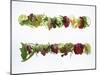 Salad Leaves with Meadow Flowers-Luzia Ellert-Mounted Photographic Print