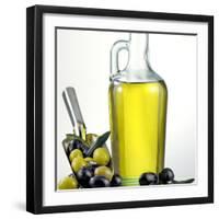 Salad Oil with Green and Black Olives-Prisma-Framed Photographic Print