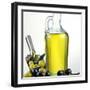 Salad Oil with Green and Black Olives-Prisma-Framed Photographic Print