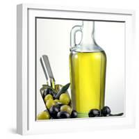 Salad Oil with Green and Black Olives-Prisma-Framed Photographic Print