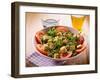 Salad with Tofu Tomatoes Arugula and Sesame Seeds-Marco Mayer-Framed Photographic Print