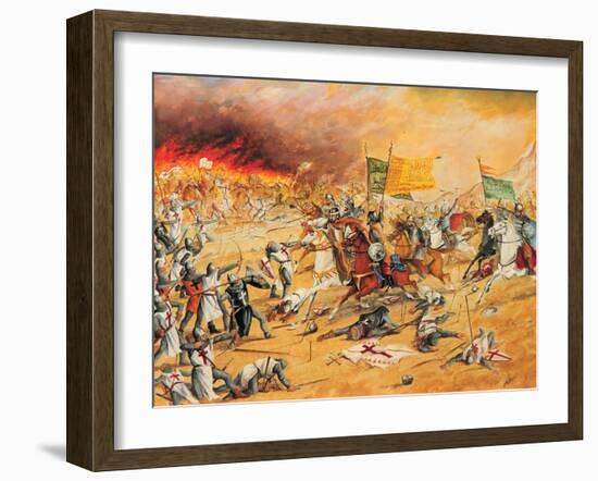 Saladin, c. 1137-93, Kurdish Muslim, founder of Ayyubid Dynasty-null-Framed Giclee Print