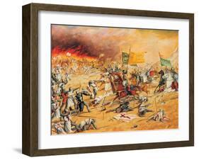 Saladin, c. 1137-93, Kurdish Muslim, founder of Ayyubid Dynasty-null-Framed Giclee Print