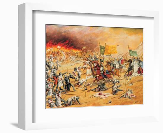 Saladin, c. 1137-93, Kurdish Muslim, founder of Ayyubid Dynasty-null-Framed Giclee Print