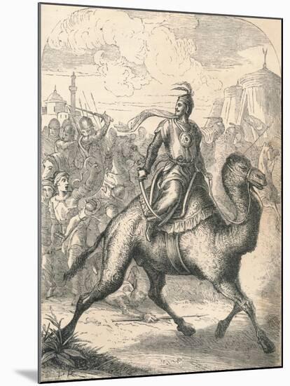 Saladin Escaping on a Swift Dromedary, 1869-null-Mounted Giclee Print