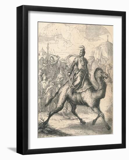 Saladin Escaping on a Swift Dromedary, 1869-null-Framed Giclee Print