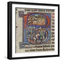 Saladin ravaging the Holy Land, illustration from the History of the Crusades-French-Framed Premium Giclee Print