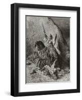 Saladin Yusuf (D.1173) Sultan During Second Crusade, Illustration from 'Bibliotheque Des…-Gustave Doré-Framed Giclee Print