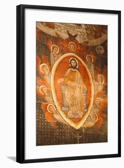 Salamanca, Salamanca Province, Spain. Christ Pantocrator Revealing His Wounds. Painting in the…-null-Framed Giclee Print