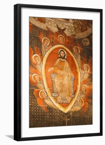 Salamanca, Salamanca Province, Spain. Christ Pantocrator Revealing His Wounds. Painting in the…-null-Framed Giclee Print