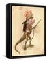 Salamander 1873 'Missing Links' Parade Costume Design-Charles Briton-Framed Stretched Canvas