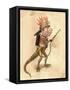 Salamander 1873 'Missing Links' Parade Costume Design-Charles Briton-Framed Stretched Canvas