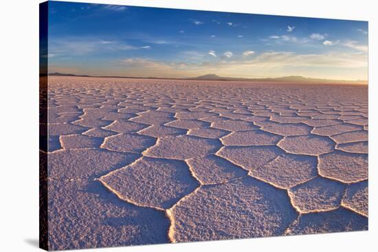 Salar De Uyuni at Sunrise, the Largest Salt Flat in the World-David Krijgsman-Stretched Canvas