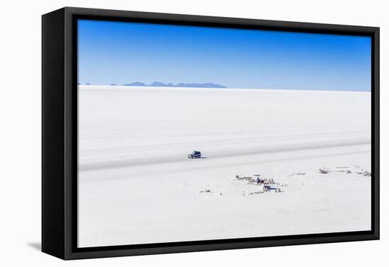Salar De Uyuni, Bolivia - View from Isla Incahuasi-Elzbieta Sekowska-Framed Stretched Canvas