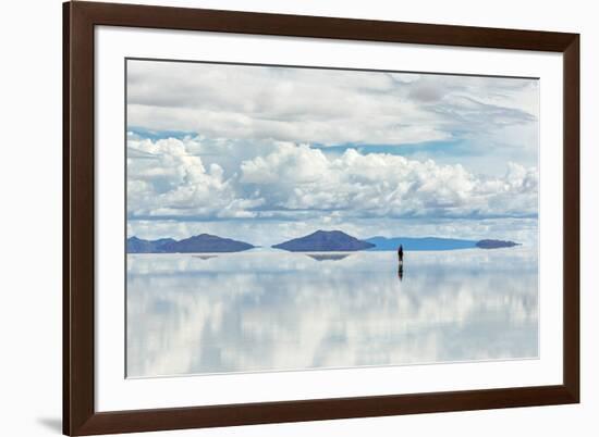 Salar De Uyuni is Largest Salt Flat in the World (Unesco World Heritage Site) - Altiplano, Bolivia,-Vadim Petrakov-Framed Photographic Print