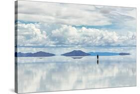 Salar De Uyuni is Largest Salt Flat in the World (Unesco World Heritage Site) - Altiplano, Bolivia,-Vadim Petrakov-Stretched Canvas