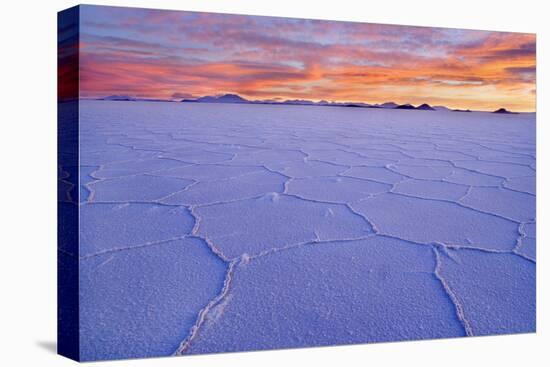 Salar De Uyuni Polygonal Salt Pattern on Dried-null-Stretched Canvas