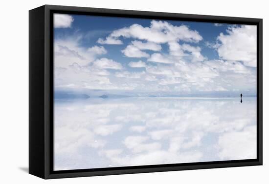 Salar De Uyuni, Salt Flat in Bolivia - Biggest Salt Lak? in the World-zanskar-Framed Stretched Canvas