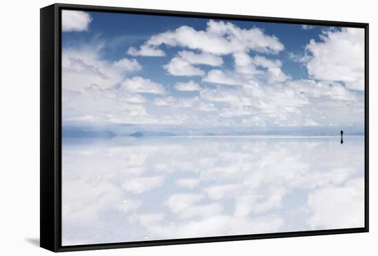 Salar De Uyuni, Salt Flat in Bolivia - Biggest Salt Lak? in the World-zanskar-Framed Stretched Canvas