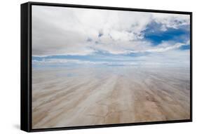 Salar De Uyuni, Salt Lake in Bolivia-javarman-Framed Stretched Canvas