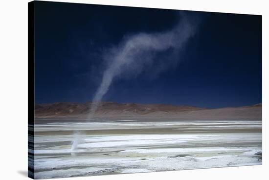 Salar Pujsa, Dust Devil, Atacama Desert, Chile-Rhonda Klevansky-Stretched Canvas