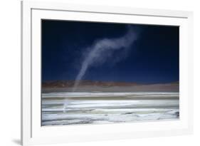Salar Pujsa, Dust Devil, Atacama Desert, Chile-Rhonda Klevansky-Framed Photographic Print