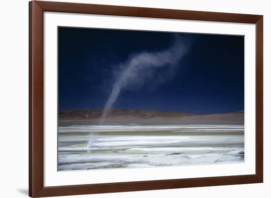 Salar Pujsa, Dust Devil, Atacama Desert, Chile-Rhonda Klevansky-Framed Photographic Print