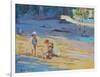 Salcombe Beach, Children-Jennifer Wright-Framed Giclee Print