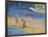 Salcombe Beach, Children-Jennifer Wright-Framed Giclee Print