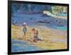 Salcombe Beach, Children-Jennifer Wright-Framed Giclee Print