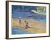 Salcombe Beach, Children-Jennifer Wright-Framed Giclee Print