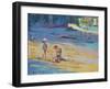 Salcombe Beach, Children-Jennifer Wright-Framed Giclee Print