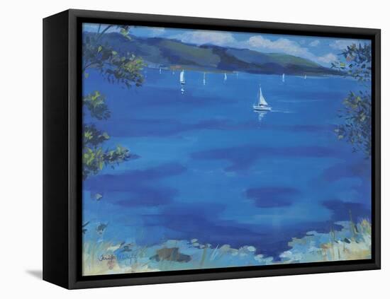 Salcombe - Blue Morning, 2000-Jennifer Wright-Framed Stretched Canvas