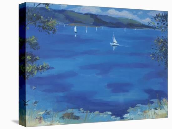 Salcombe - Blue Morning, 2000-Jennifer Wright-Stretched Canvas