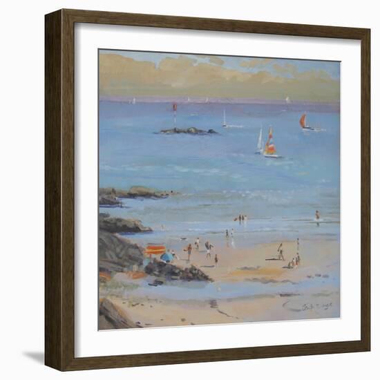 Salcombe Millbay Morning-Jennifer Wright-Framed Giclee Print