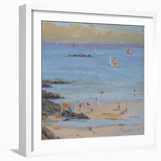 Salcombe Millbay Morning-Jennifer Wright-Framed Giclee Print