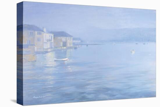 Salcombe - Misty Morning, 1998-Jennifer Wright-Stretched Canvas