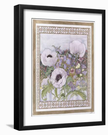 Salcombe Poppies-Lillian Delevoryas-Framed Giclee Print