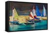 Salcombe Smalls Cove Dinghies-Jennifer Wright-Framed Stretched Canvas