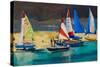 Salcombe Smalls Cove Dinghies-Jennifer Wright-Stretched Canvas